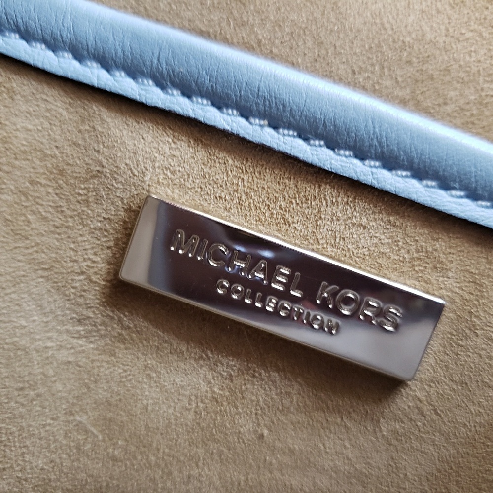 Michael kors light blue miranda collection bag - Picture 4 of 8